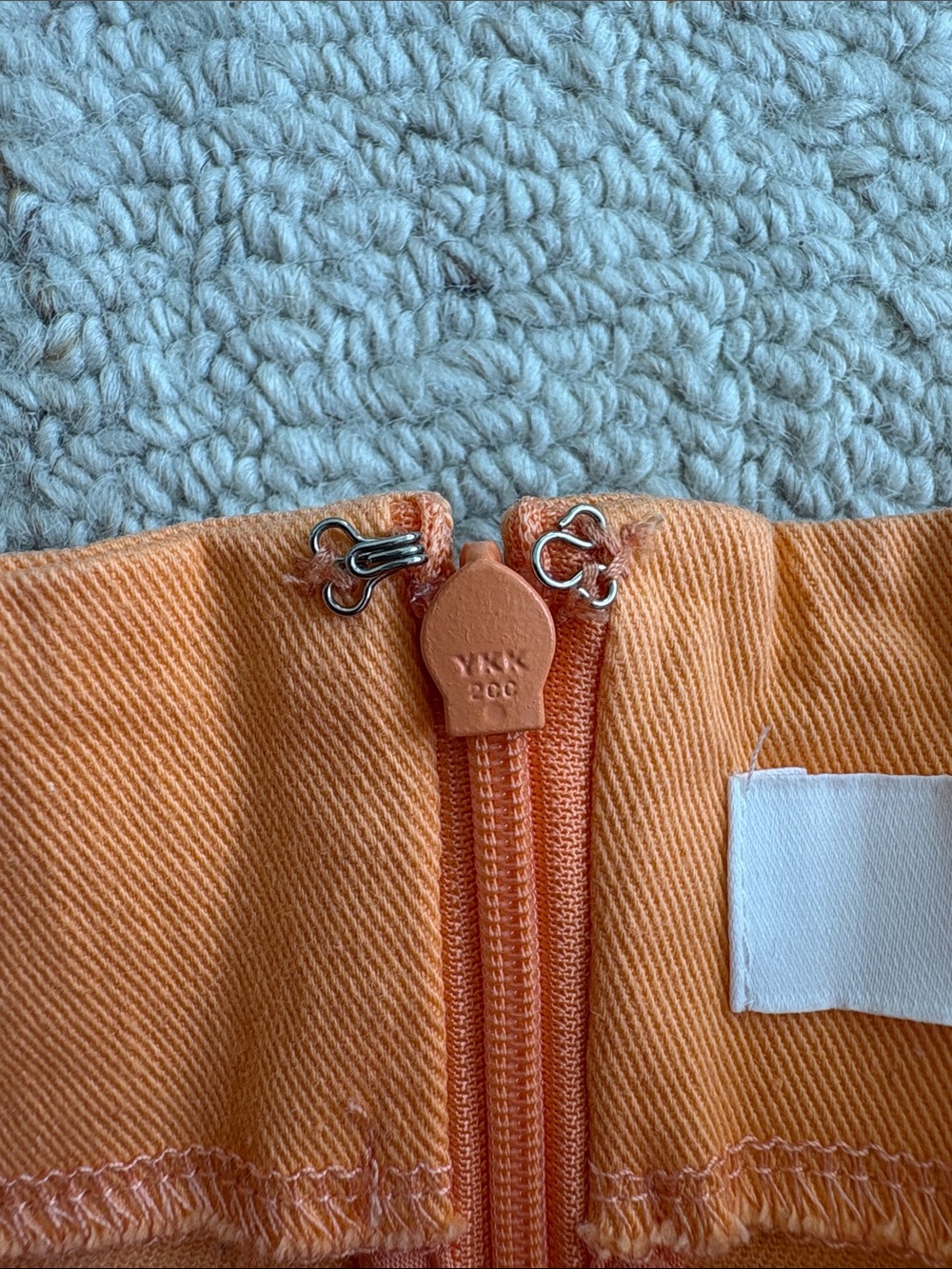 ASTR The Label Vietta Papaya Orange Denim Corset Mini Dress Revolve - M - Picture 9 of 13